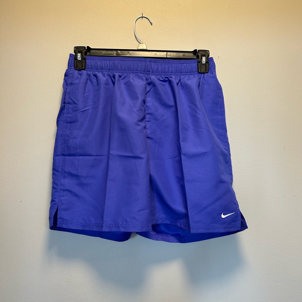 Nike Blue Athletic Shorts Lightweight Elastic Waist